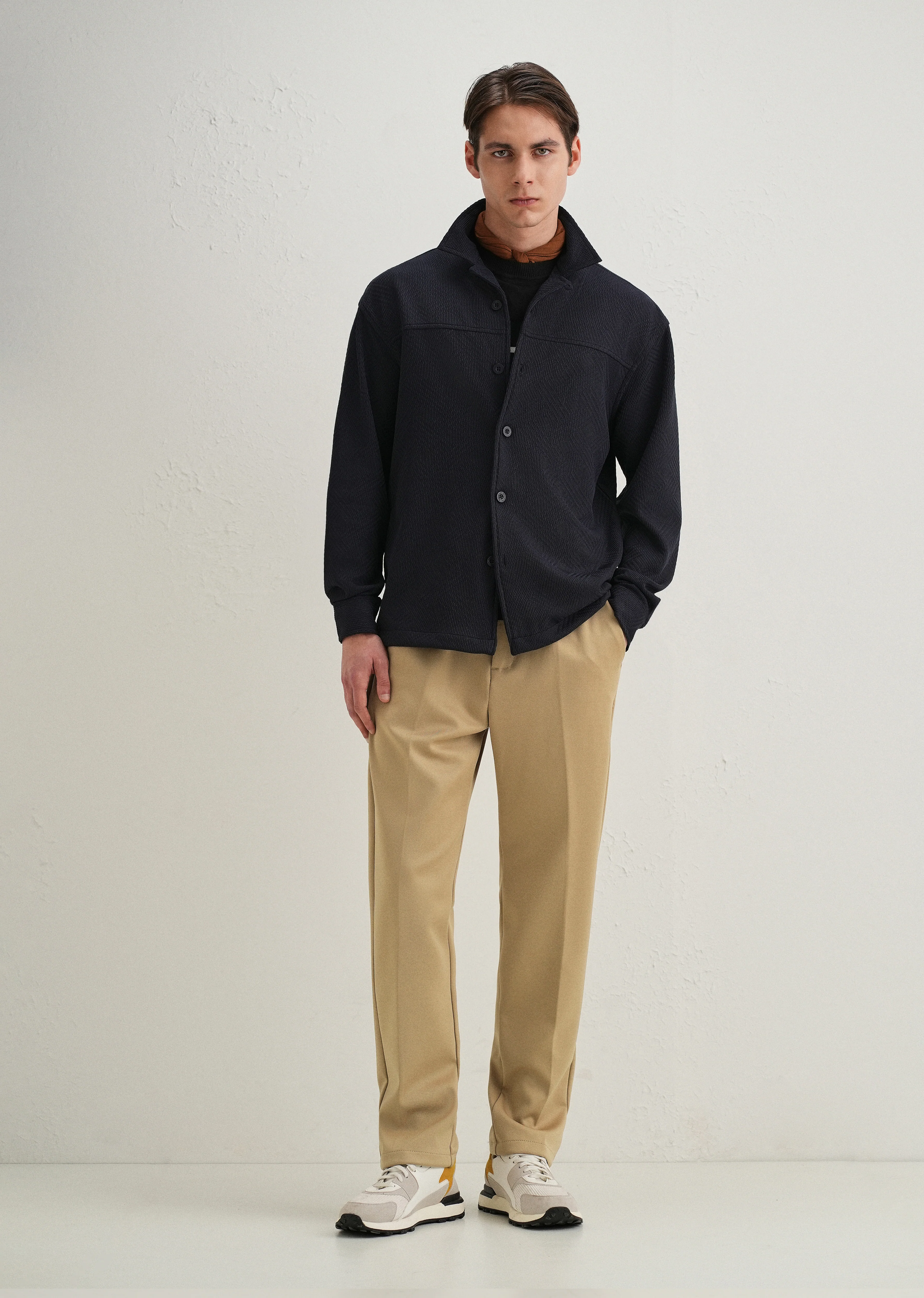 Tan Drawstring Trousers - Image 6